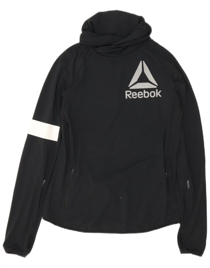 Γυναικεία φόρμα Reebok Top Jacket UK 12/14 Medium Black Colourblock