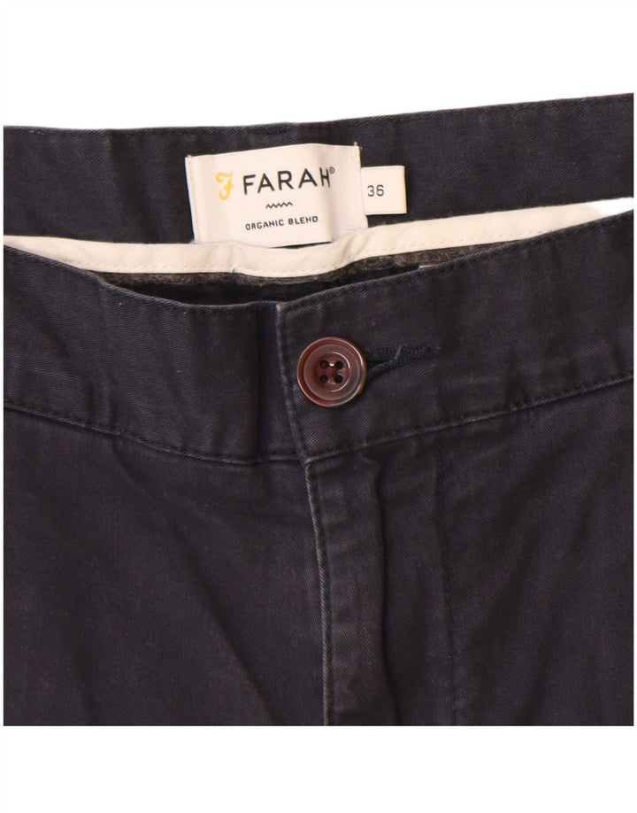 Farah Ανδρικό σορτς Chino W36 Large Navy Blue από βαμβάκι