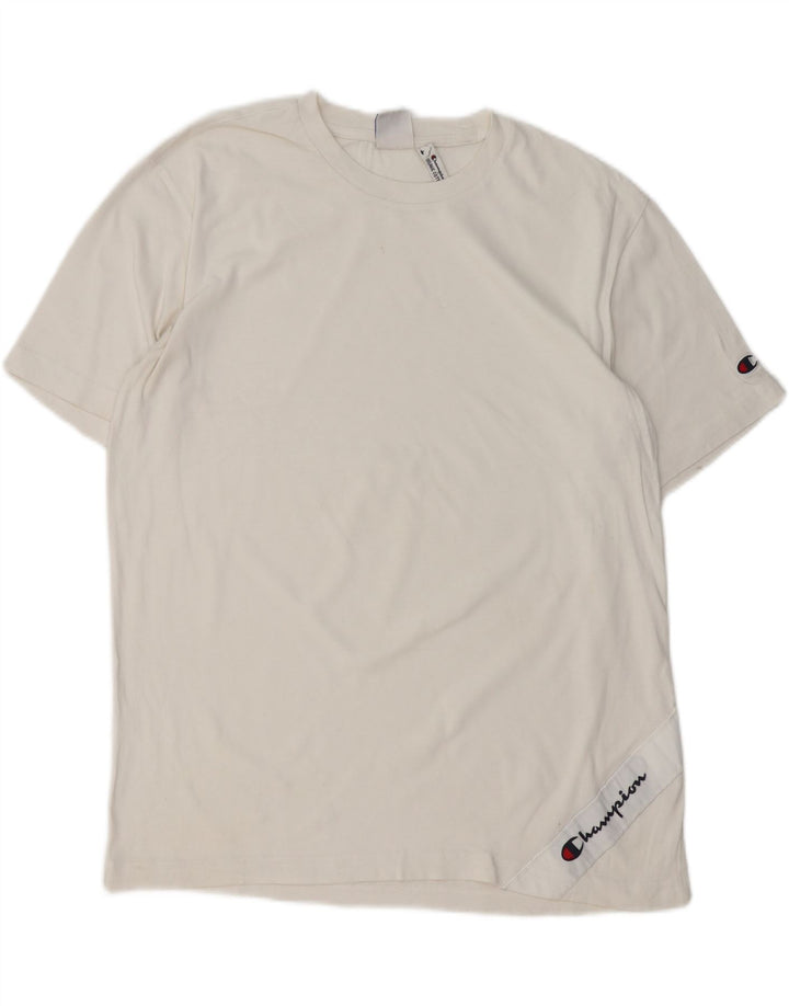 Ανδρικό T-Shirt Champion Top μεγάλο λευκό βαμβακερό