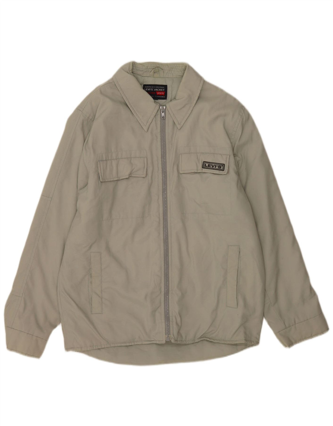 Levi's Mens Utility Jacket UK 40 Large Grey Polyamide