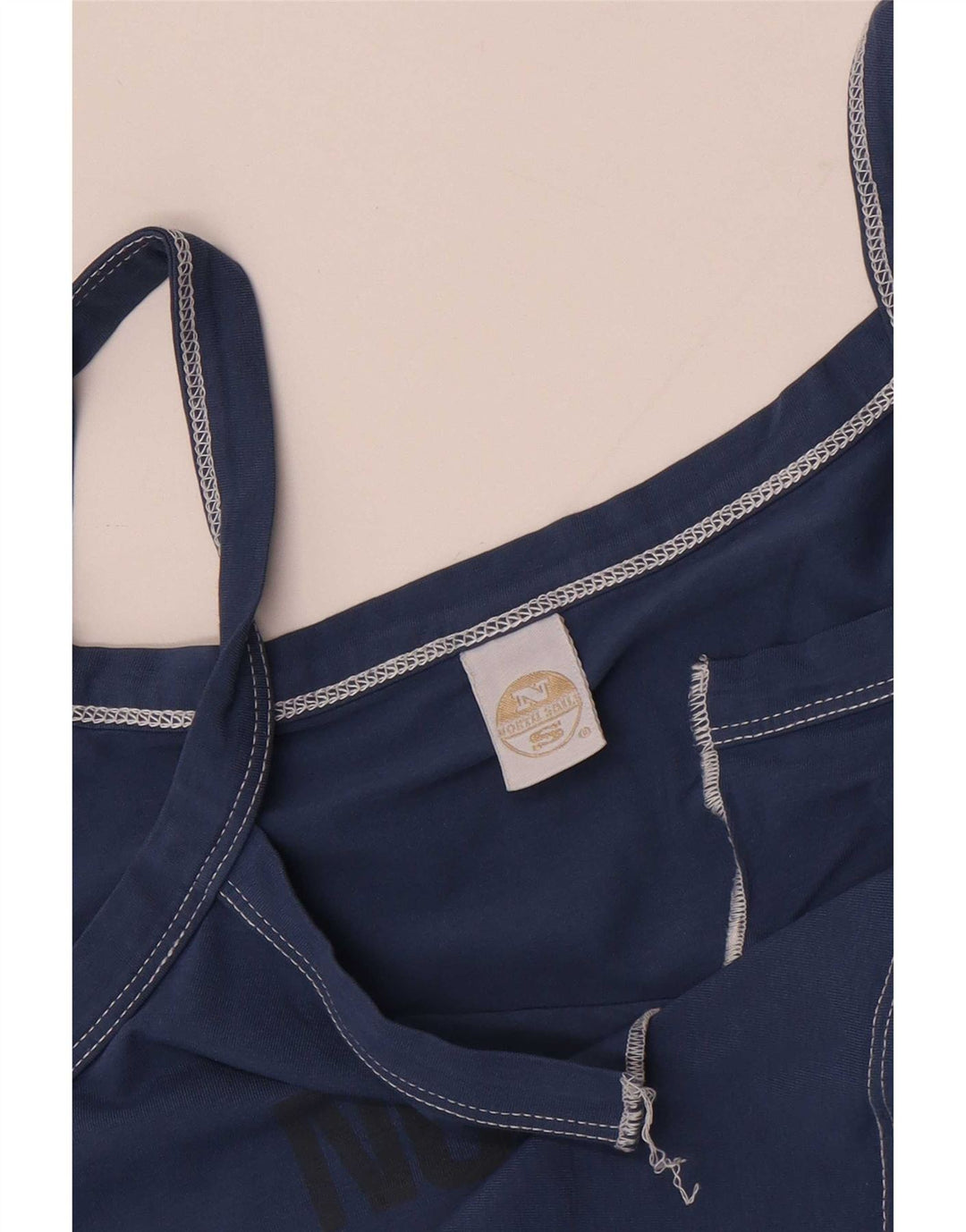 North Sails Γυναικεία γραφικά Cami Top UK 14 Large Navy Blue Cotton