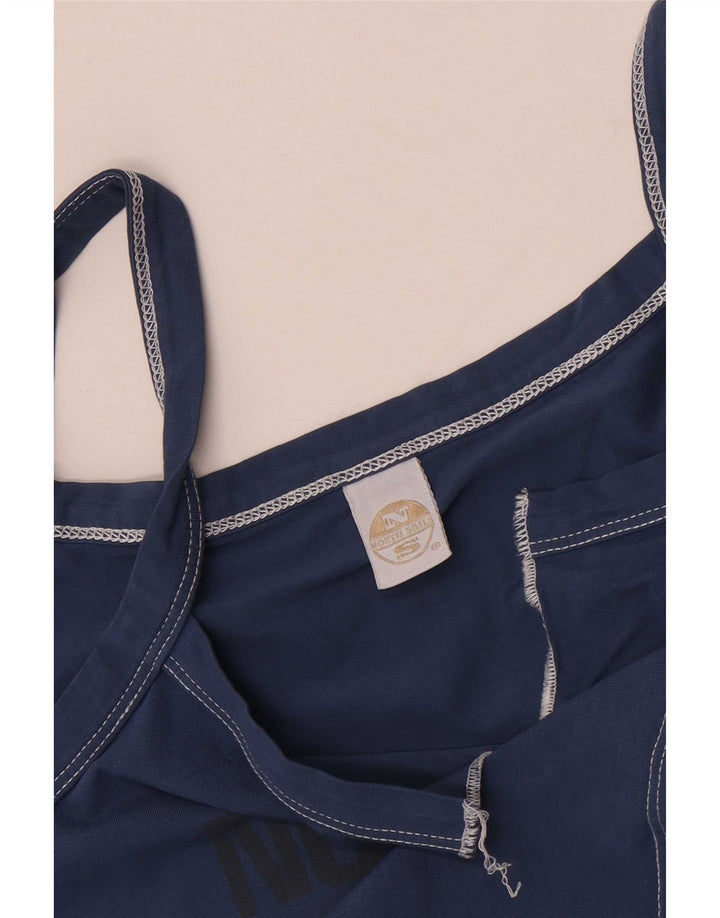 North Sails Γυναικεία γραφικά Cami Top UK 14 Large Navy Blue Cotton