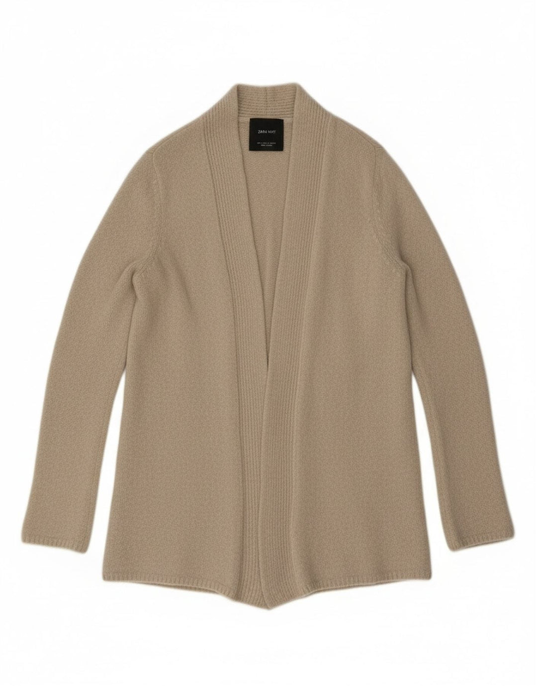 Zara Γυναικείο Ανοιχτό Ζακέτα UK 10 Small Beige