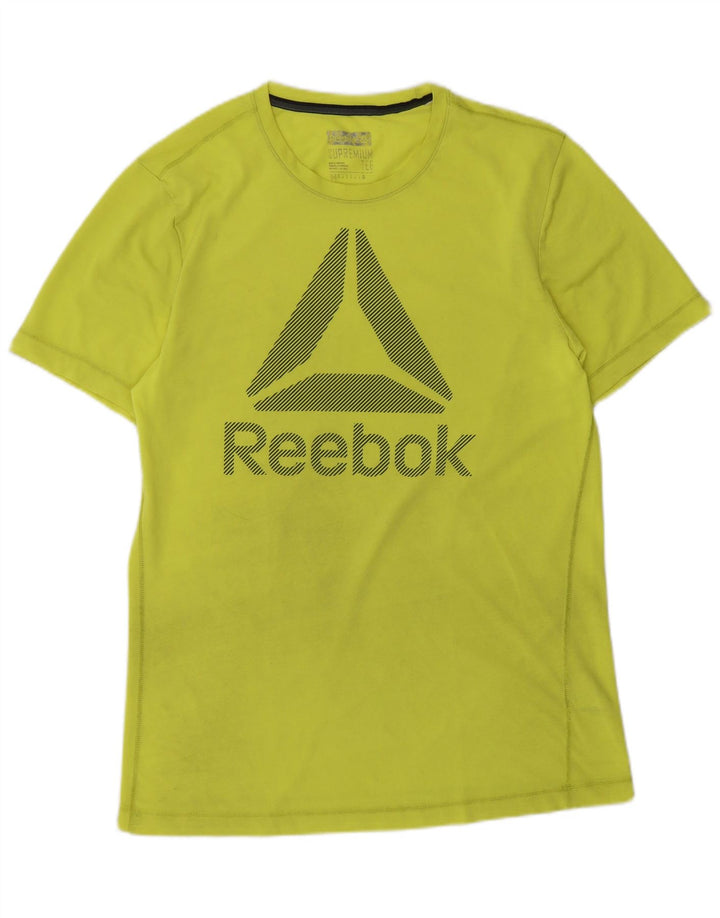 Ανδρικό γραφικό μπλουζάκι Reebok Top μεσαίο πράσινο πολυεστέρας