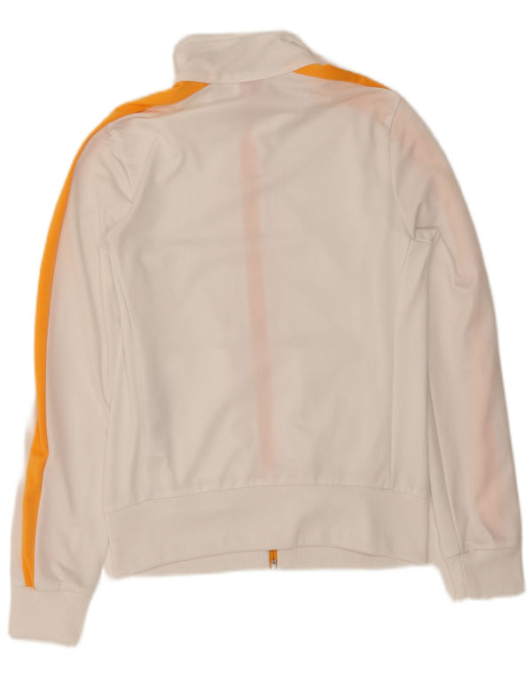 Puma Γυναικεία αθλητική φόρμα Top Jacket UK 12 Medium White Colourblock Polyester