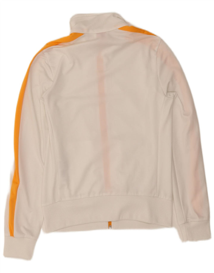 Puma Γυναικεία αθλητική φόρμα Top Jacket UK 12 Medium White Colourblock Polyester