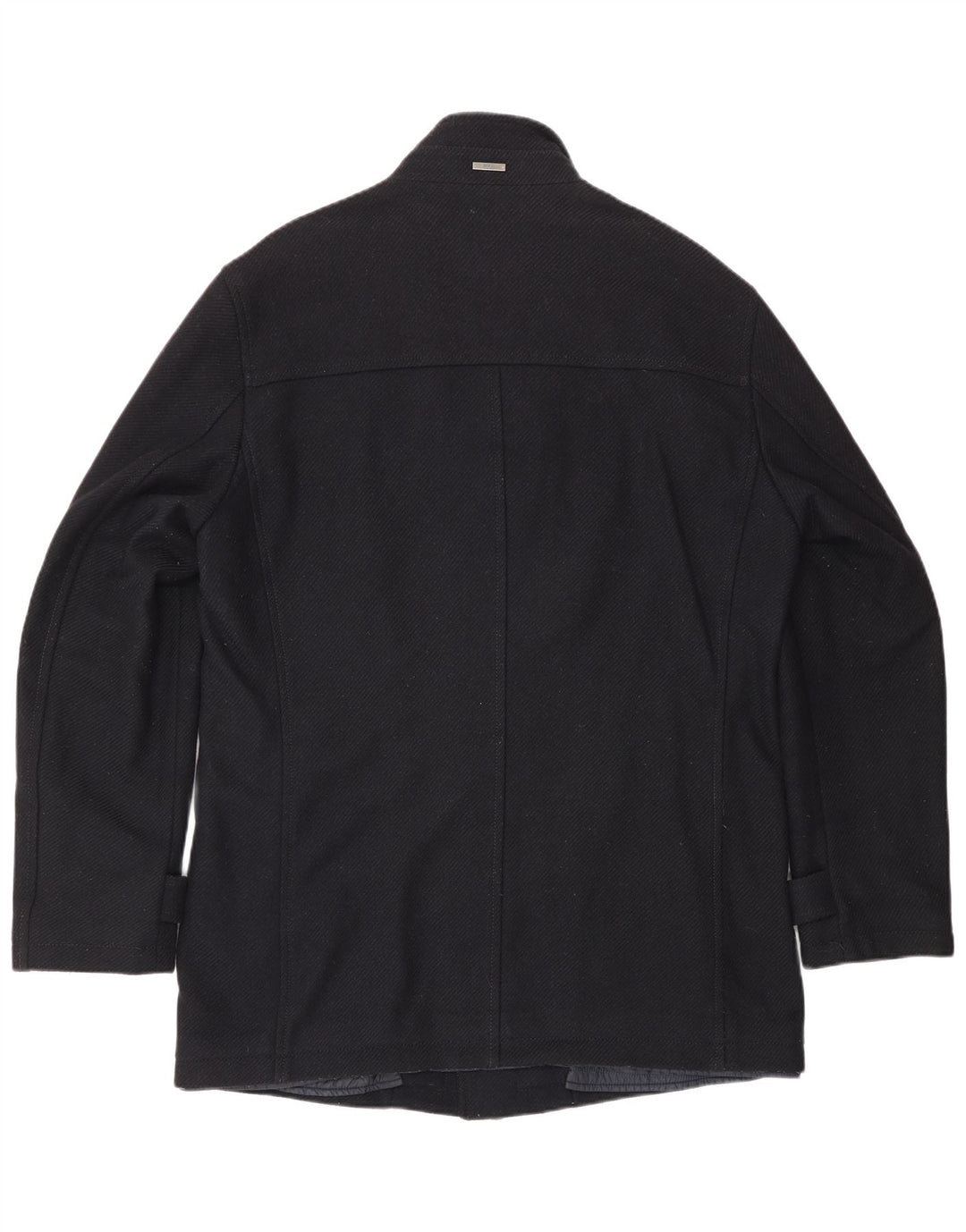 Ανδρικό πανωφόρι Hugo Boss EU 50 Large Navy Blue Wool
