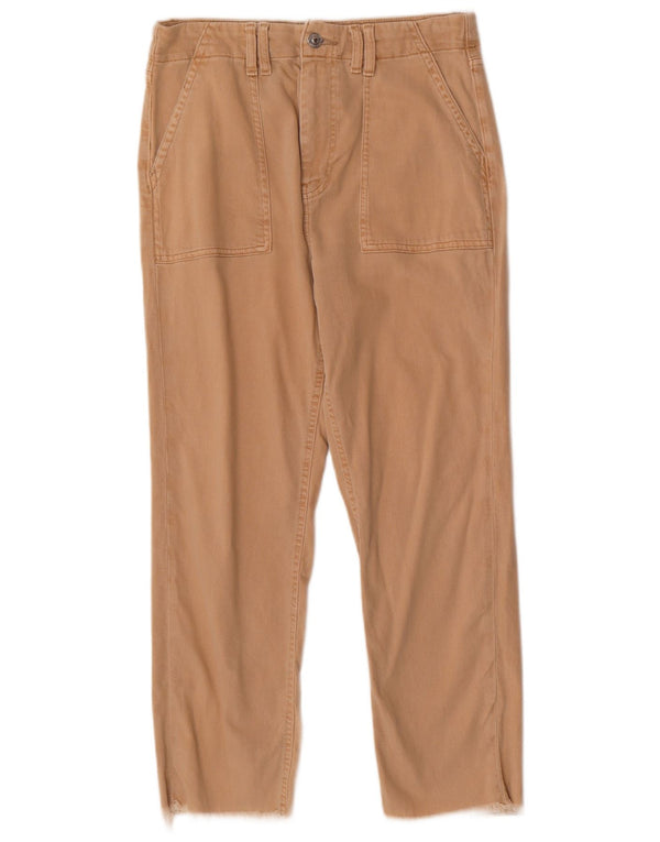 Marks & Spencer Γυναικείο ίσιο κομμένο παντελόνι UK 12 Medium W30 L25 Beige