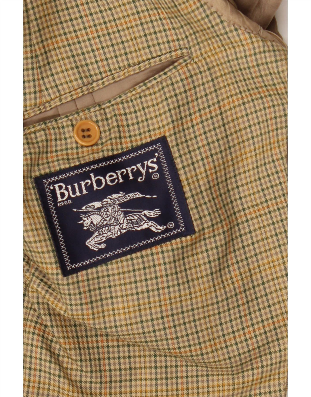 Burberrys Ανδρικό σακάκι με 2 κουμπιά μπλέιζερ IT 52 Μεγάλο μπεζ βαμβακερό