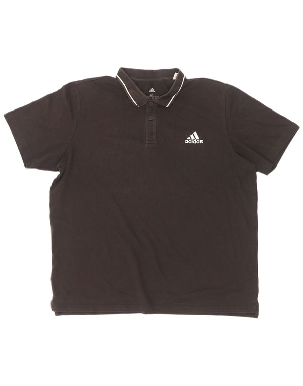 Ανδρικό πουκάμισο Adidas Polo XL Μαύρο βαμβακερό