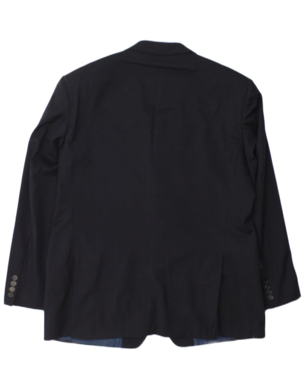 Hugo Boss Mens 3 Button Blazer Jacket UK 38 Medium Navy Blue