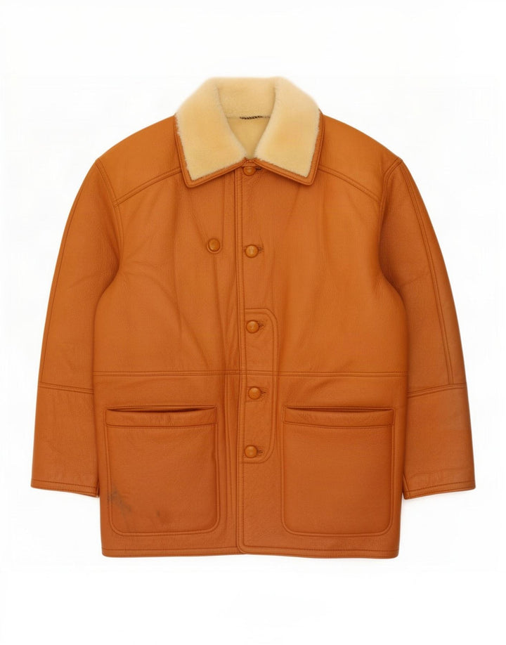 Vintage Ανδρικό Shearling Jacket IT 52 XL Καφέ
