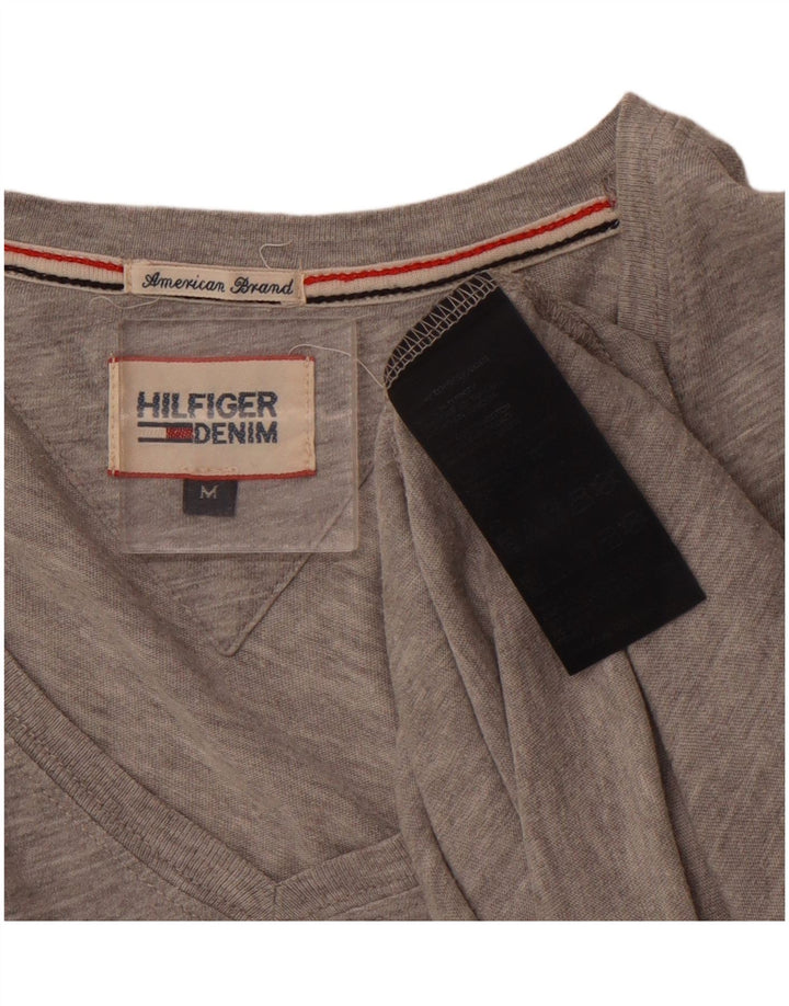 Ανδρικό T-Shirt TOMMY HILFIGER Μπλουζάκι με μεσαίο γκρι βαμβάκι