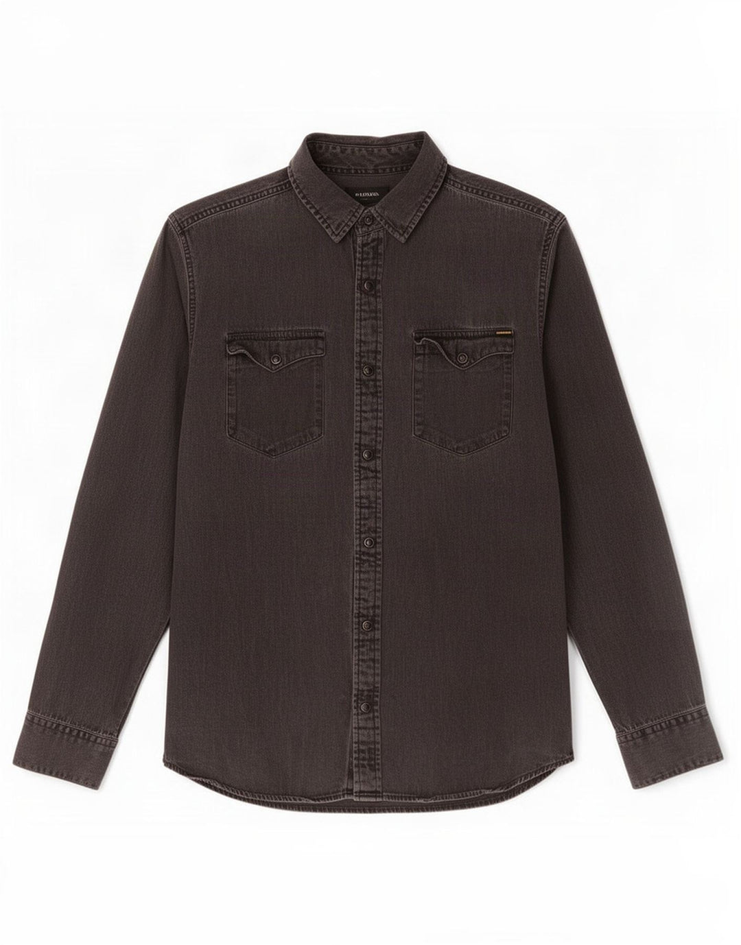 Jack & Jones Ανδρικό τζιν πουκάμισο μεγάλο γκρι βαμβακερό