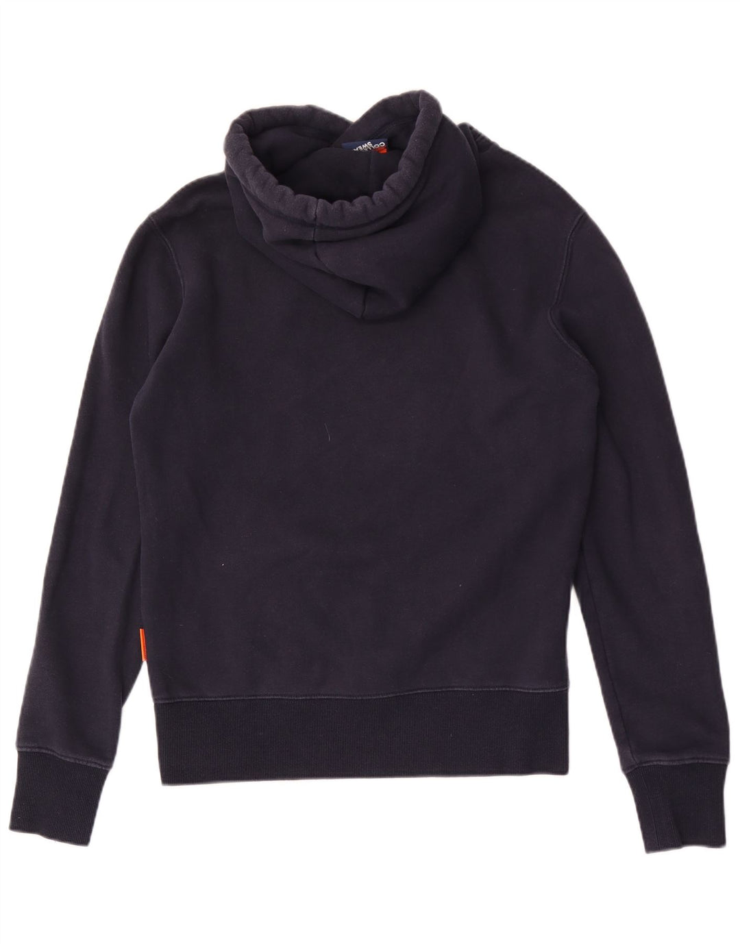 SUPERDRY Ανδρικό φούτερ με κουκούλα, μεσαίο μπλε βαμβακερό