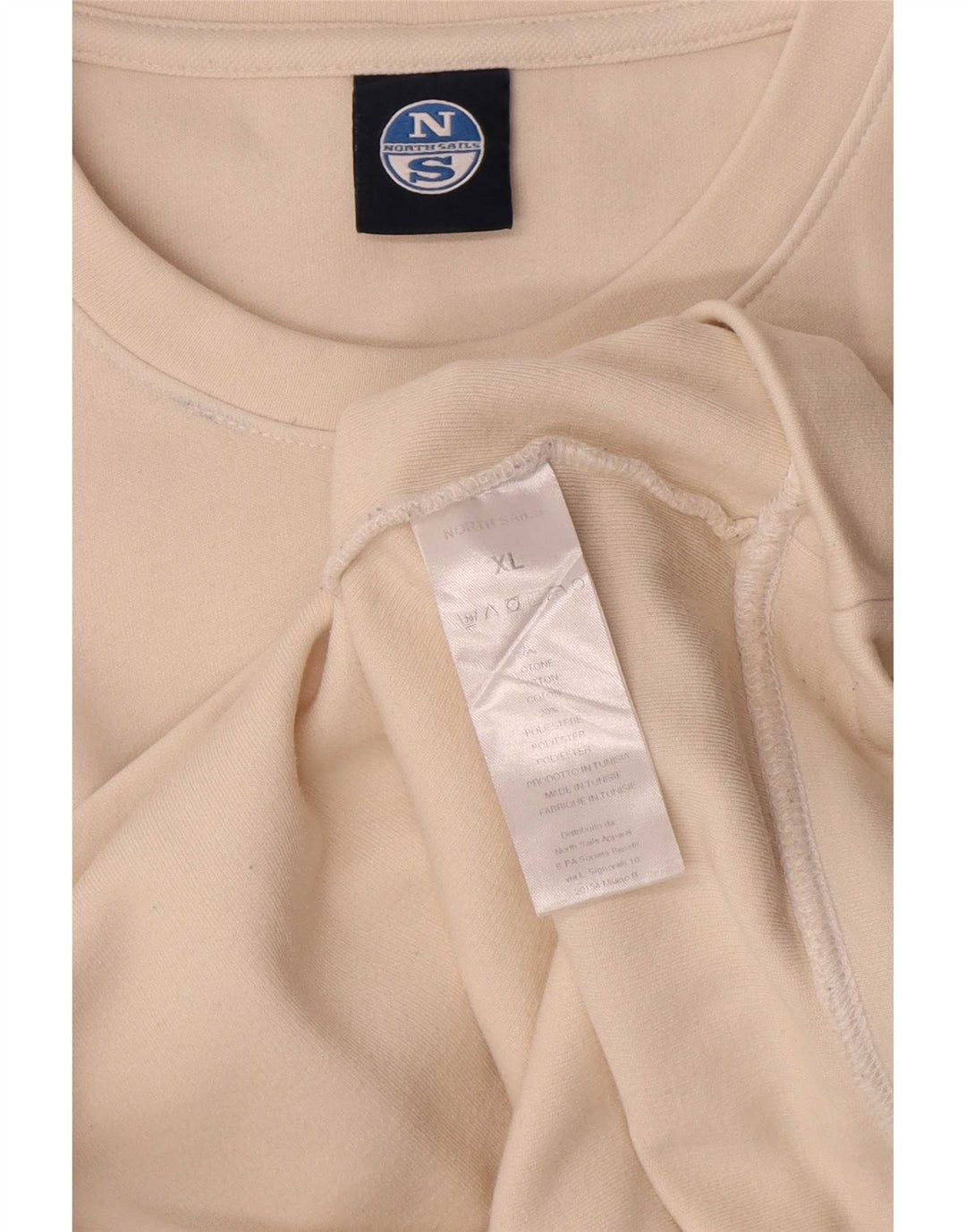 Ανδρικό γραφικό φούτερ North Sails Jumper XL Off White Βαμβακερό
