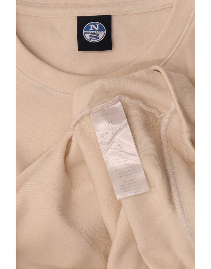 Ανδρικό γραφικό φούτερ North Sails Jumper XL Off White Βαμβακερό