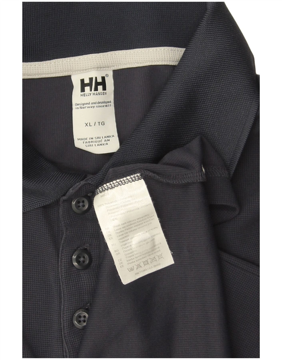 HELLY HANSEN Ανδρικό πουκάμισο Polo XL Navy Blue Polyamide