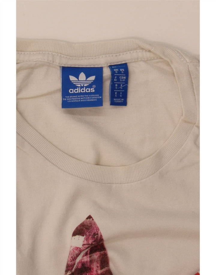Ανδρικό γραφικό μπλουζάκι ADIDAS Top Small White