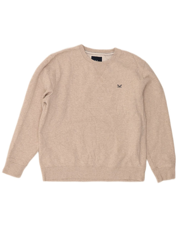 Ανδρικό φούτερ Crew Clothing Jumper XL Beige Cotton