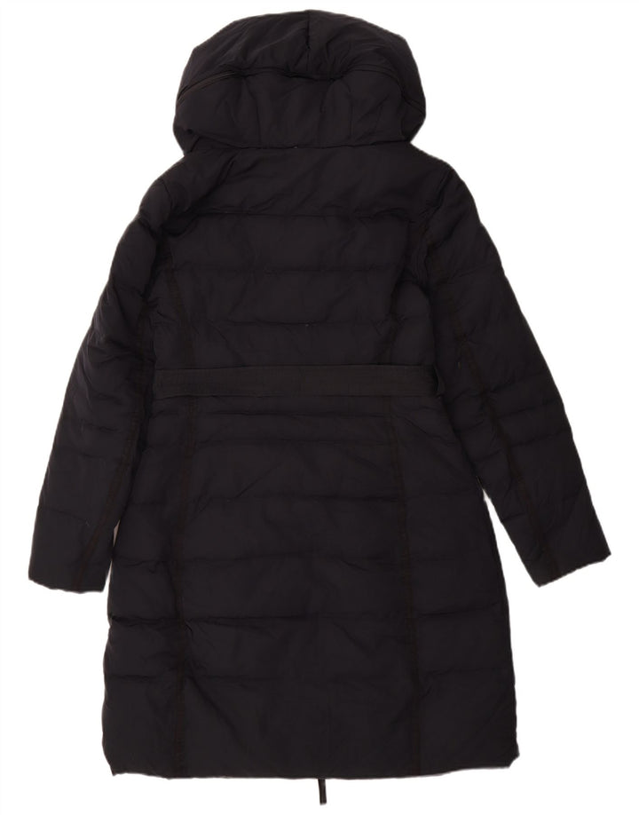 ZARA Γυναικείο παλτό UK 14 Medium Navy Blue Polyester