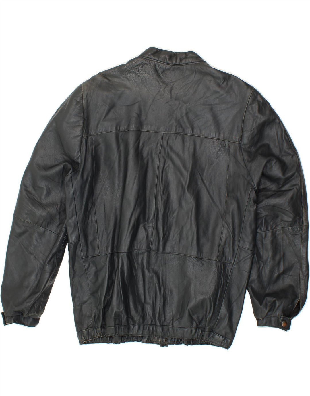VINTAGE Womens Leather Jacket IT 54 2XL Black Vintage Vintage and Second-Hand Vintage from Messina Hembry 