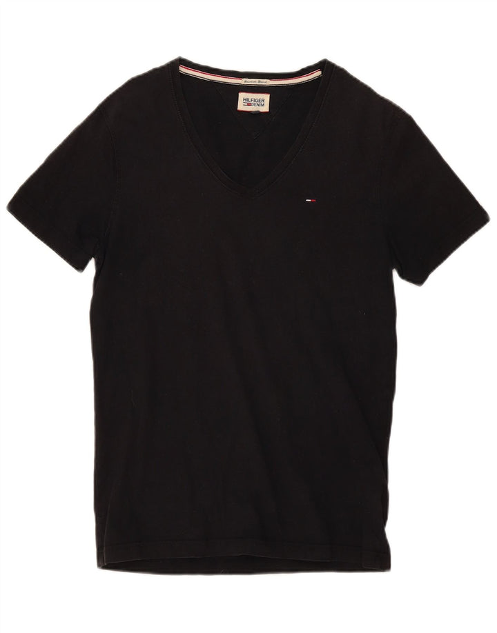 Ανδρικό T-Shirt Tommy Hilfiger Top Μεσαίο μαύρο βαμβακερό