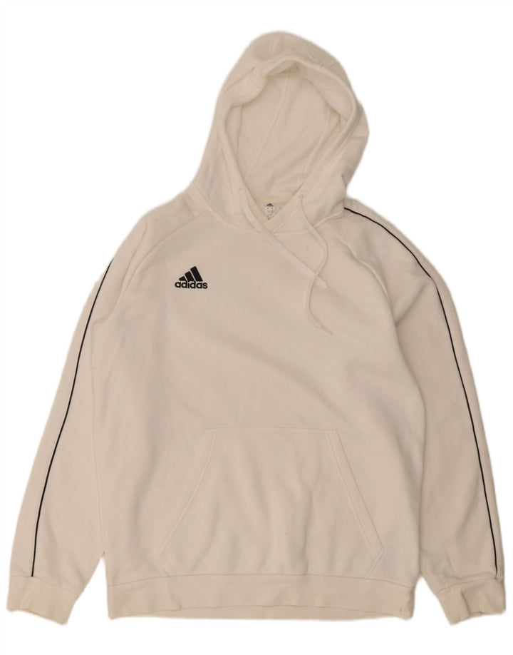 Adidas Ανδρικό Hoodie Jumper μεγάλο λευκό βαμβακερό