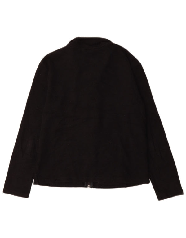 Marks & Spencer Γυναικείο Fleece Jacket UK 12 Medium Black Polyester