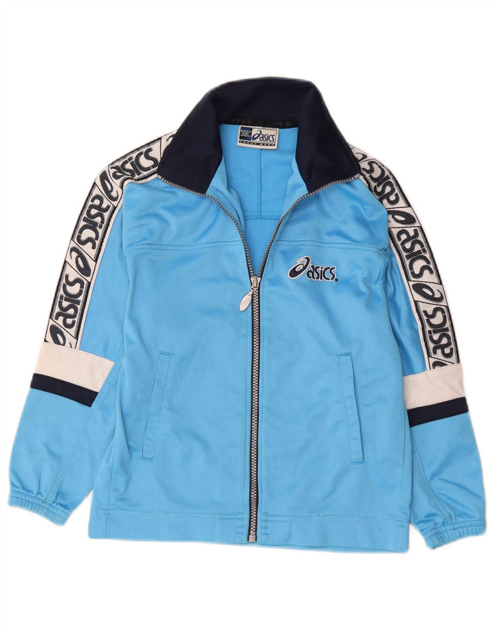 Asics Boys Graphic αθλητική φόρμα Top Jacket 9-10 Years Blue Colourblock