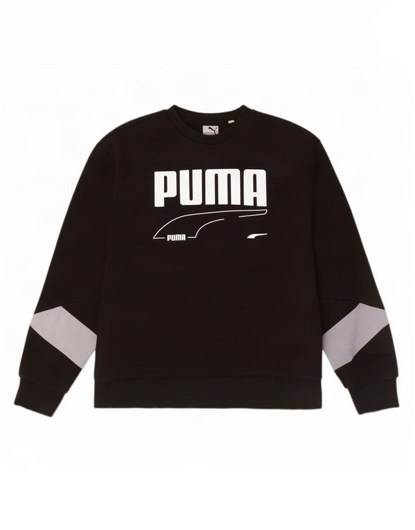 Ανδρικό γραφικό φούτερ Puma Jumper XL Μαύρο Colourblock Βαμβακερό