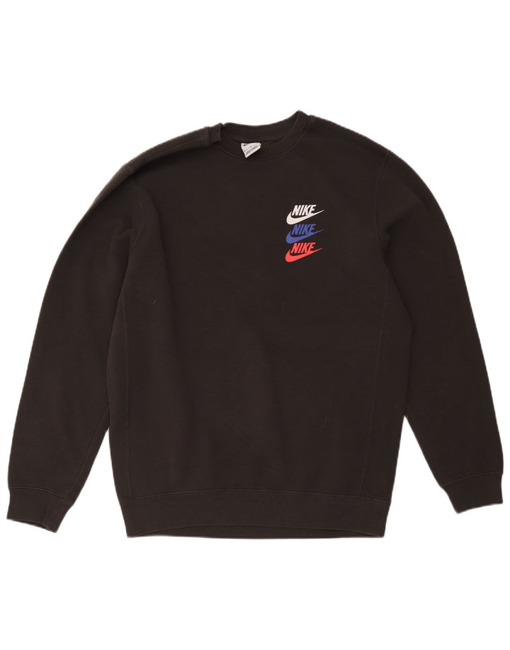 Ανδρικό γραφικό φούτερ Nike Jumper Μεσαίο μαύρο πολυεστέρα