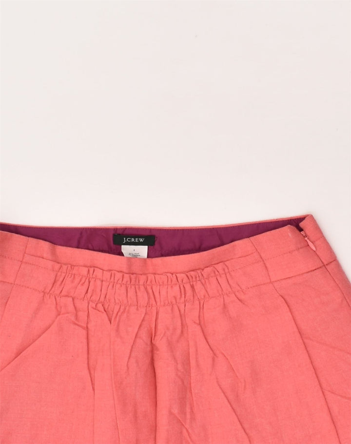 J. CREW Womens A-Line Skirt US 2 XS W27  Pink Wool | Vintage J. Crew | Thrift | Second-Hand J. Crew | Used Clothing | Messina Hembry 