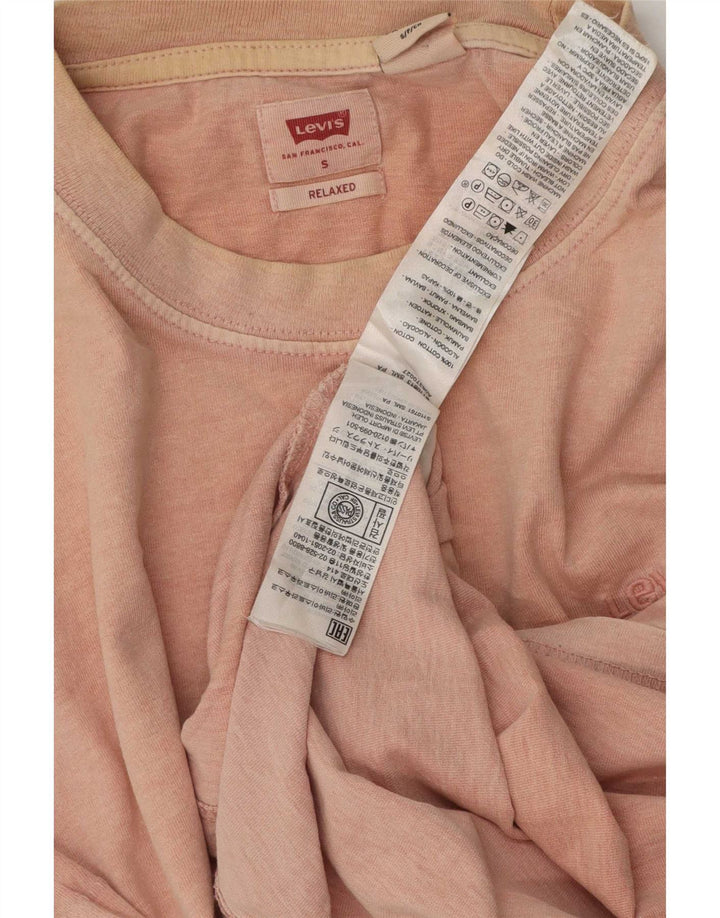 Ανδρικό T-Shirt Levi's Relaxed Top Μικρό Ροζ Βαμβακερό