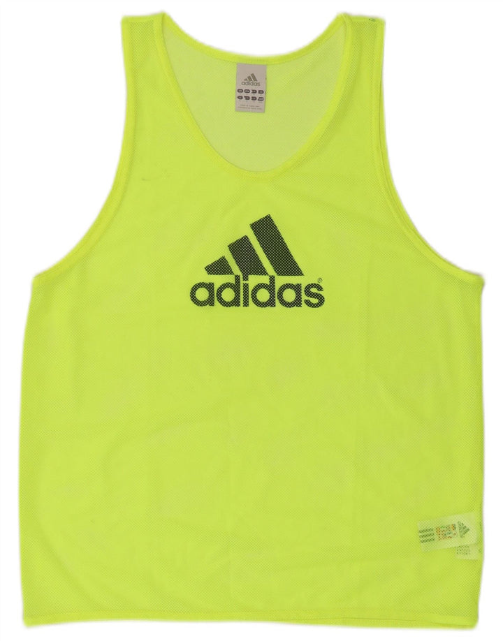 Ανδρικό γραφικό γιλέκο Adidas Μικρό κίτρινο πολυεστέρα