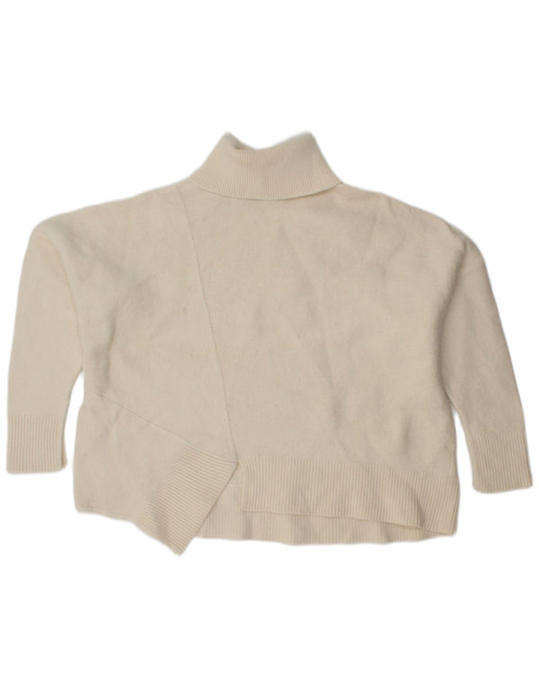 Cos Γυναικείο πουλόβερ με λαιμόκοψη μεγάλου μεγέθους UK 14 Μεσαίο λευκό μαλλί