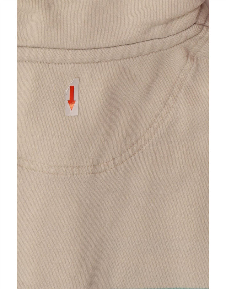 Joules Γυναικεία φούτερ με λαιμόκοψη με κουμπιά Jumper UK 14 Μεγάλο ροζ βαμβακερό ριγέ