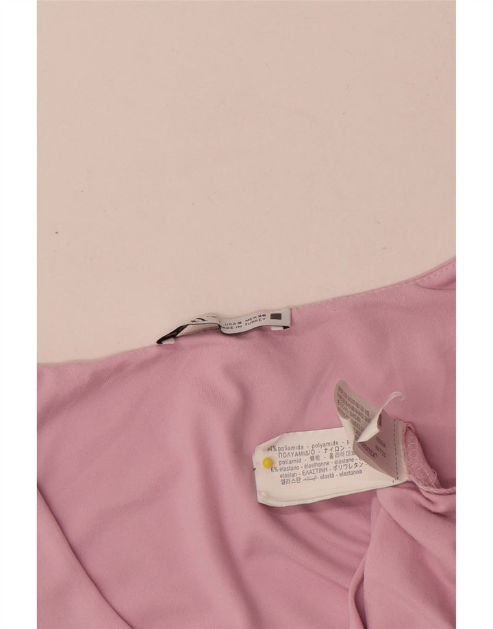 Zara Γυναικείο Γιλέκο Τοπ UK 10 Small Pink Polyamide
