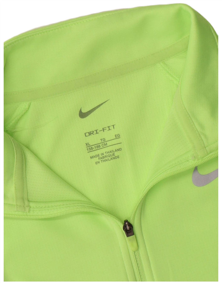 Φόρμα Nike Boys Dri Fit με φερμουάρ πουλόβερ 13-14 ετών πράσινο