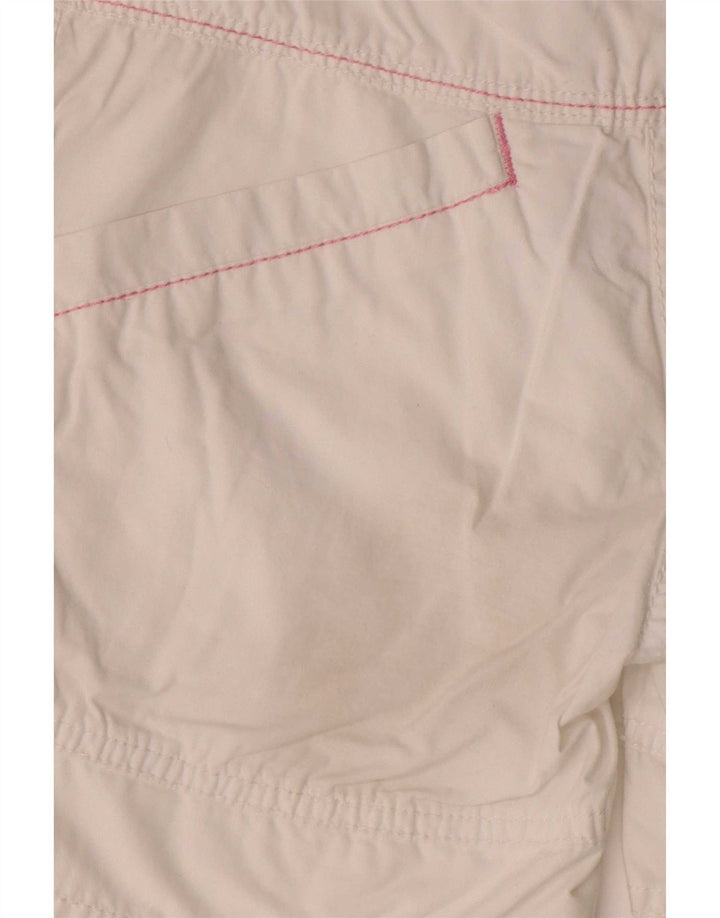 Γυναικείο σορτς Calvin Klein W28 μεσαίο λευκό βαμβακερό