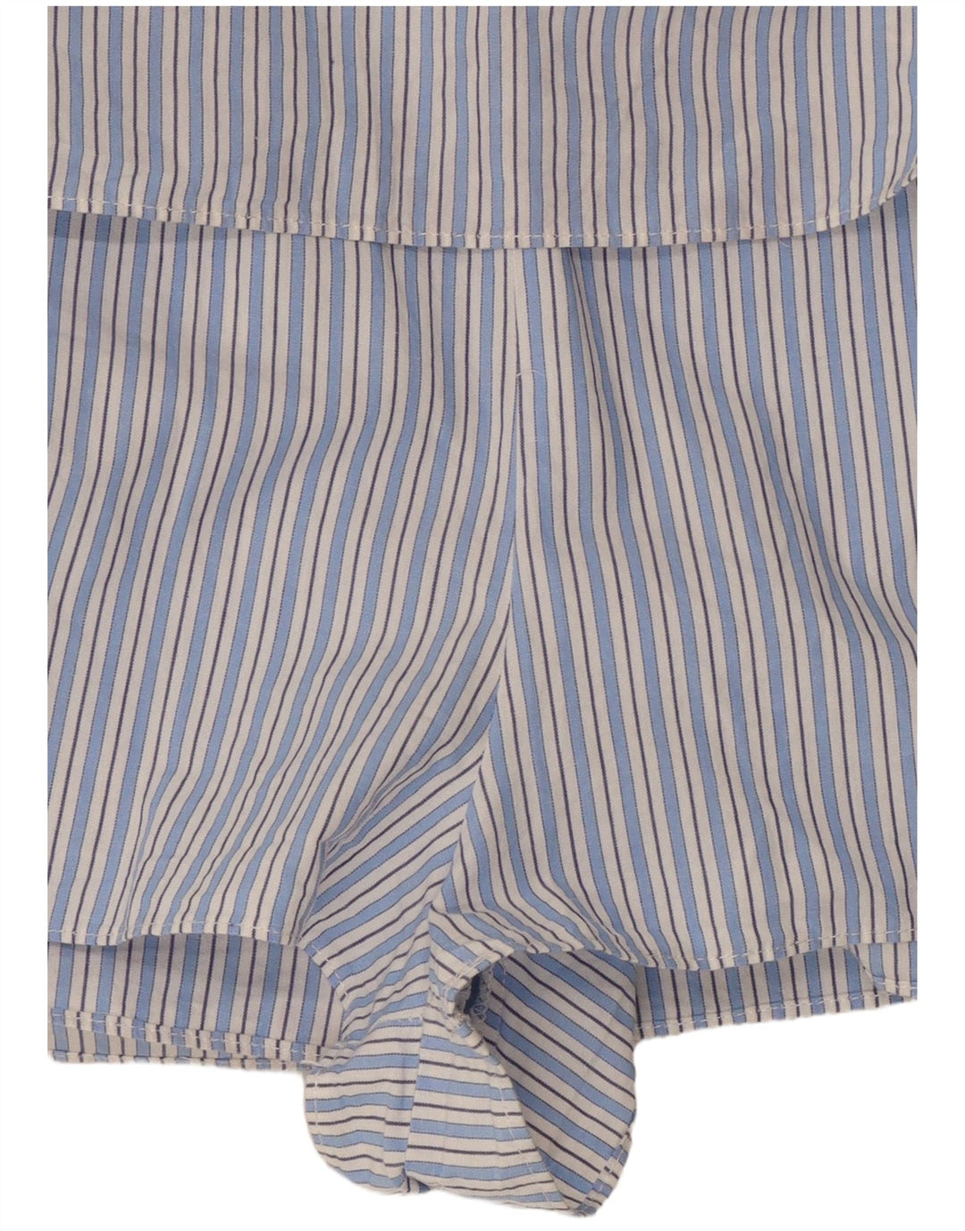 ZARA Γυναικείο Playsuit 3/4 UK 10 Small Blue ριγέ