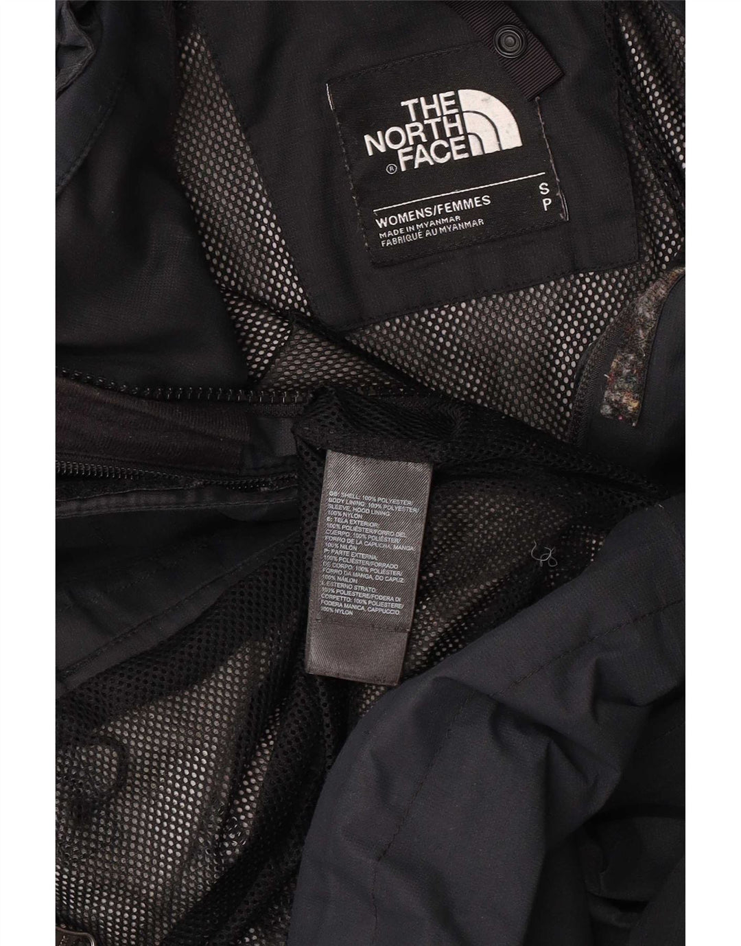 The North Face γυναικείο μπουφάν βροχής με κουκούλα UK 10 Small Black Polyester