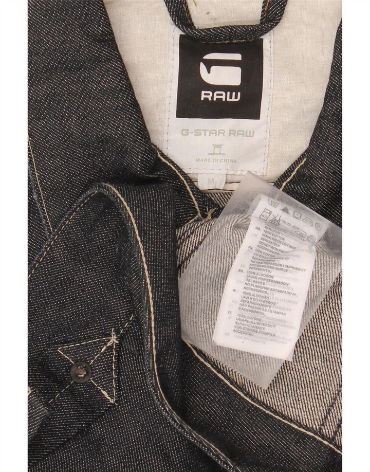 G-STAR Γυναικείο Τζιν Μπουφάν UK 14 Medium Navy Blue Cotton