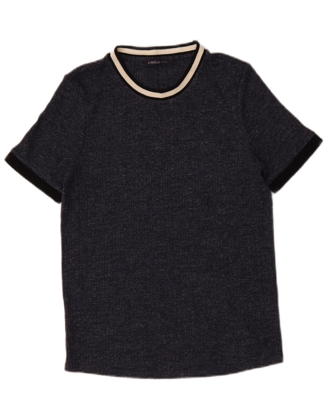 Marks & Spencer Γυναικείο T-Shirt τοπ UK 14 Medium Navy Blue Flecked