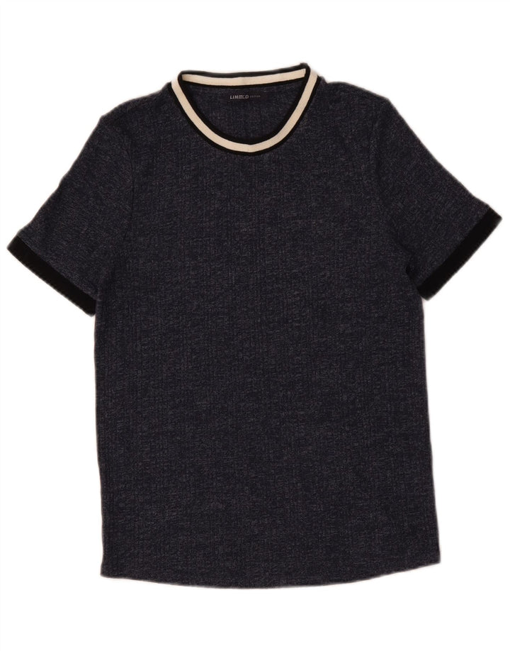 Marks & Spencer Γυναικείο T-Shirt τοπ UK 14 Medium Navy Blue Flecked