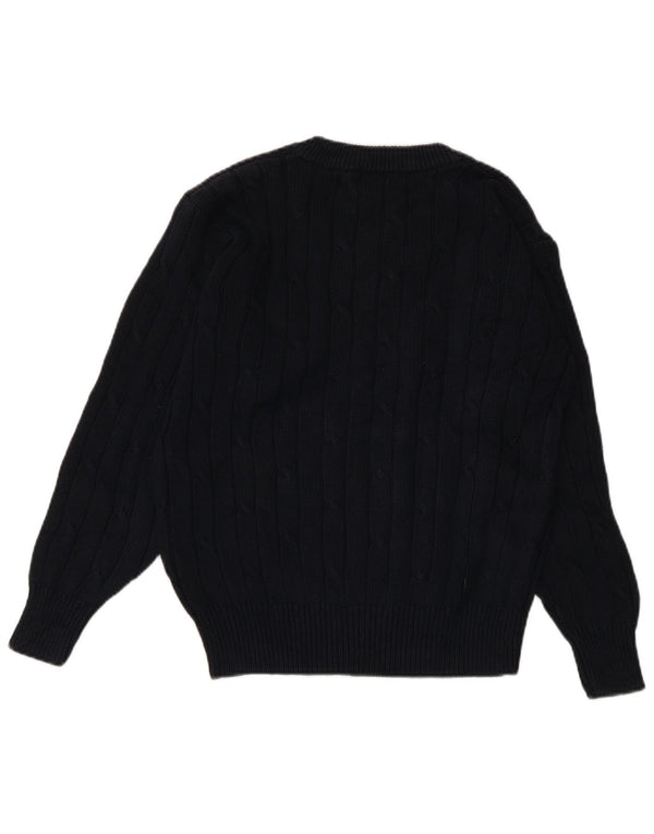 CONTE OF FLORENCE Γυναικείο πουλόβερ με λαιμόκοψη με V λαιμόκοψη UK 10 Small Navy Blue