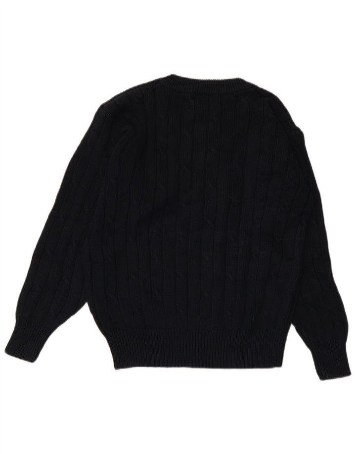 CONTE OF FLORENCE Γυναικείο πουλόβερ με λαιμόκοψη με V λαιμόκοψη UK 10 Small Navy Blue