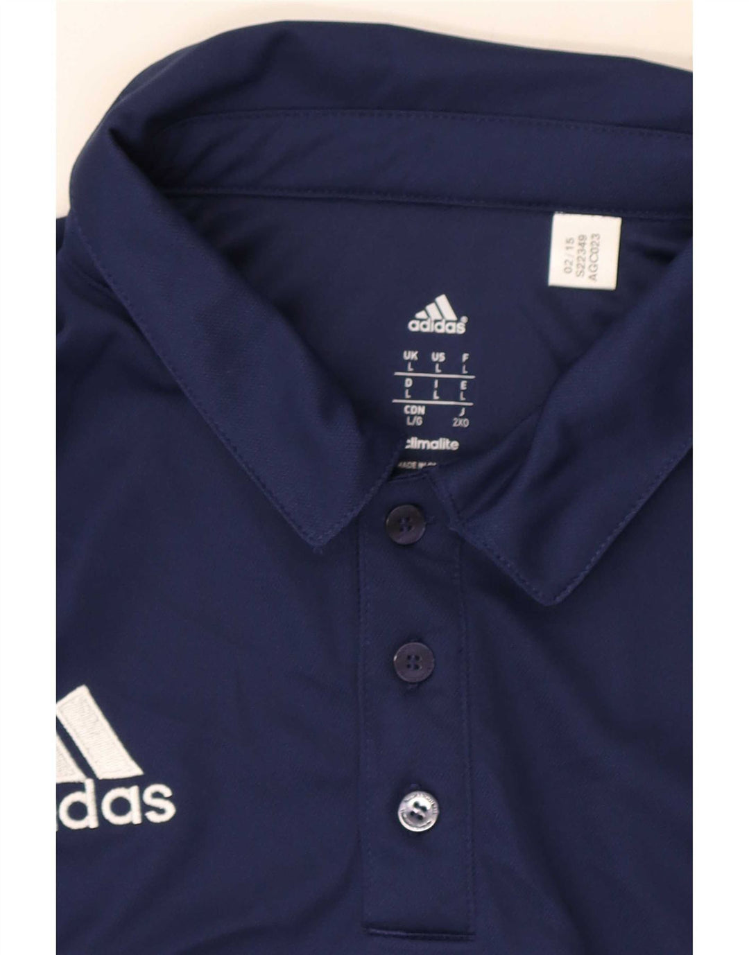 Ανδρικό πουκάμισο Adidas Climalite Polo μεγάλο Navy Blue Polyester