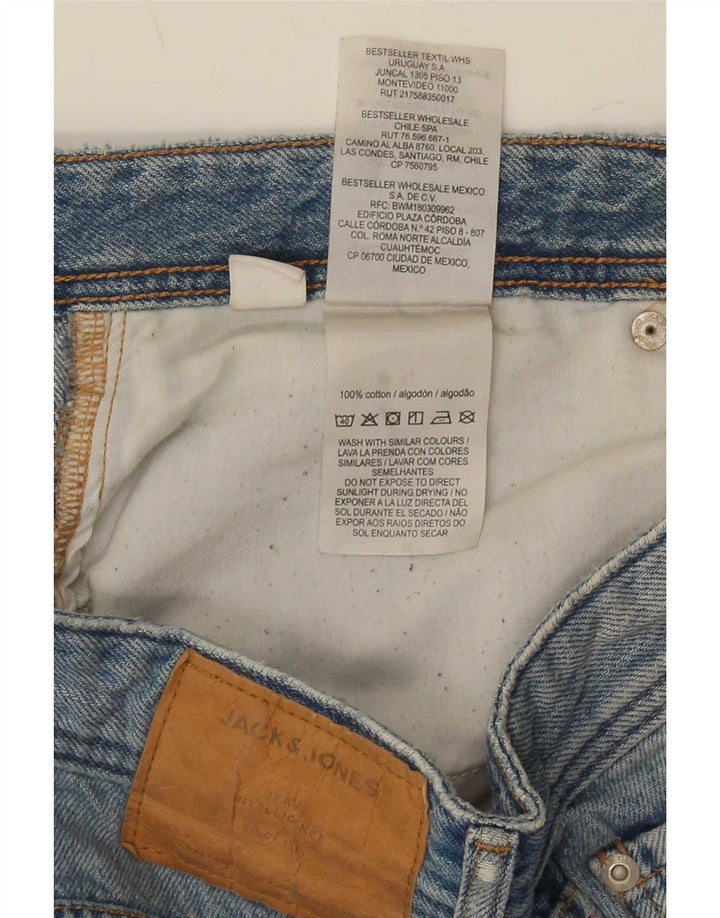 Ανδρικό Jack & Jones Distressed Slim Jeans W36 L28 Blue Cotton