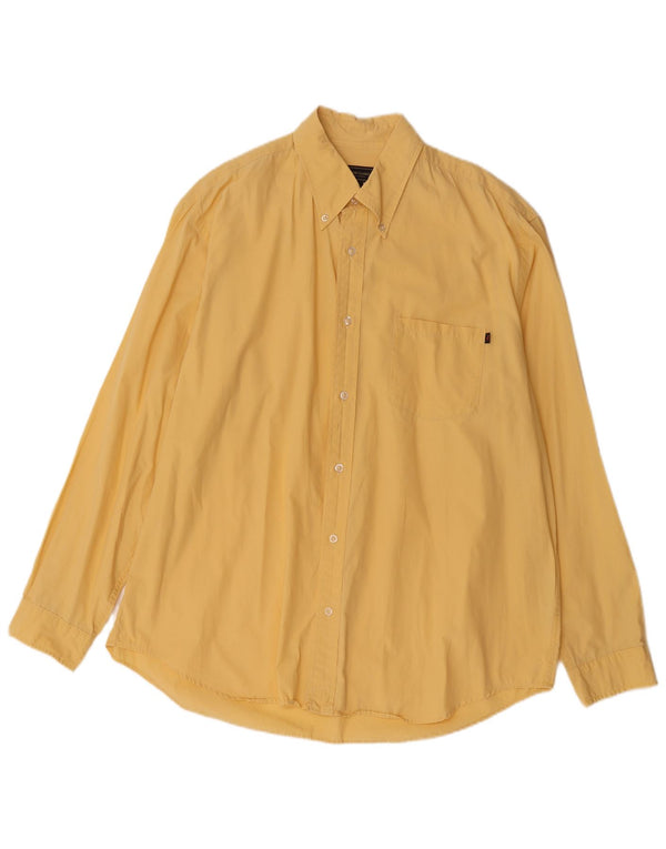 Marlboro Classics Mens Shirt 2XL Yellow Cotton